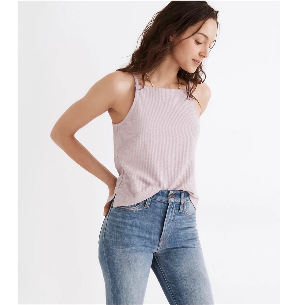 Madewell Seersucker Apron Tank Top Size XS